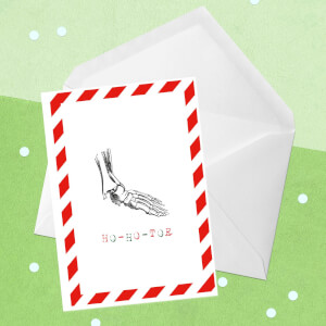 Ho-Ho-Toe Greetings Card