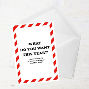 What Do You Want This Year? Greetings Card