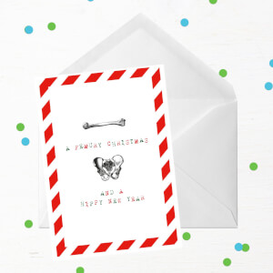 A Femury Christmas And A Hippy New Year Greetings Card