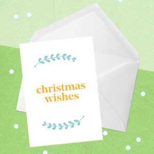 Christmas Wishes Greetings Card