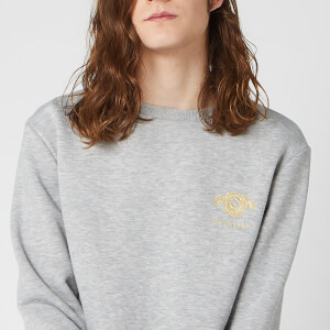 Sweat-shirt Unisexe Harry Potter Slytherin Brodé - Gris
