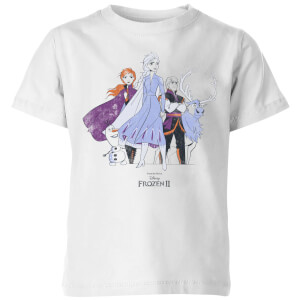 Frozen 2 Group Shot Kids' T-Shirt - White