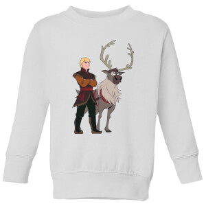 Frozen 2 Sven And Kristoff Kids' Sweatshirt - White