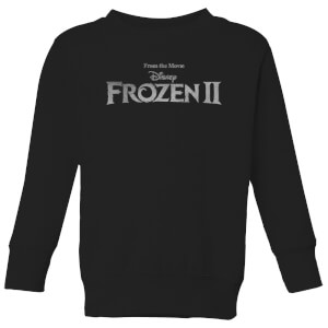 Frozen 2 Title Silver Kids' Sweatshirt - Black