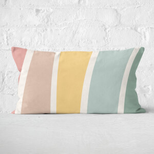 Rainbow Light Stripes Rectangular Cushion