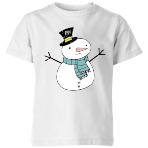 Christmas Snowman Kids' T-Shirt - White