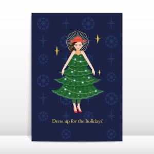 Dress Up For The Holidays! Greetings Card