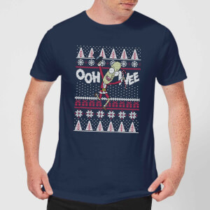 Rick and Morty Ooh Wee Men's Christmas T-Shirt - Navy