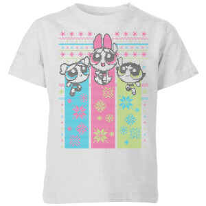 Power Puff Girls Kids' Christmas T-Shirt - Grey