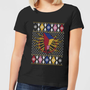 Power Rangers Women's Christmas T-Shirt - Black
