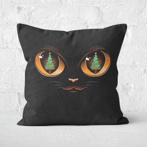 Tobias Fonseca Xmas Cat Attack Square Cushion
