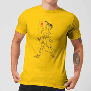 Samurai Jack Vintage Kanji Men's T-Shirt - Yellow