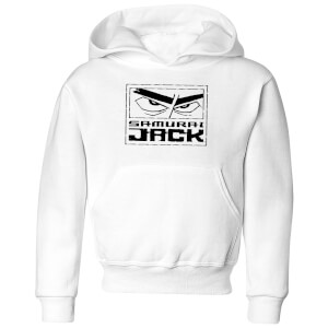 Samurai Jack Stylised Logo Kids' Hoodie - White
