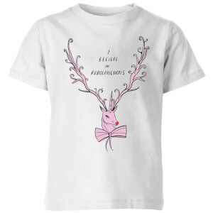 I Believe In Rudolicorns Kids' T-Shirt - White