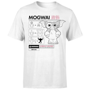Gremlins Mogwai Instructional Men's T-Shirt - White
