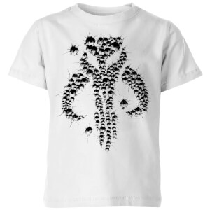 The Mandalorian Blaster Skull Kids' T-Shirt - White