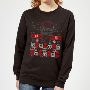 Star Wars Kylo Ren Ugly Holiday Women's Sweatshirt - Black