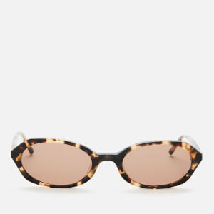DKNY Women's Oval Acetate Sunglasses - Tokyo Tortoise
