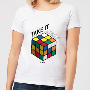 Take It Easy Rubik's Cube Women's T-Shirt - White