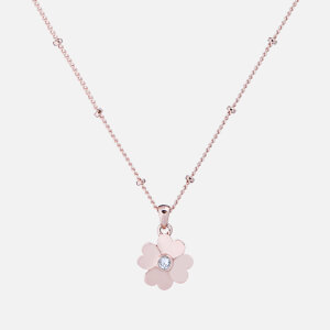 Ted Baker Women's Hamlyi: Heart Flower Pendant - Rose Gold/Crystal