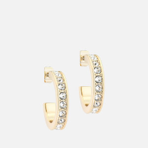 Ted Baker Women's Seanna: Small Crystal Hoop Earring - Gold/Crystal