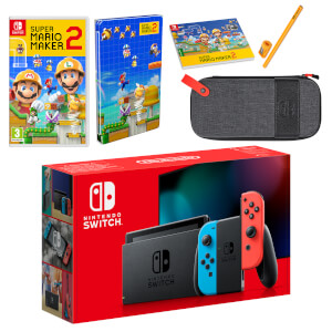 Nintendo Switch (Neon Blue/Neon Red) Super Mario Maker 2 Pack