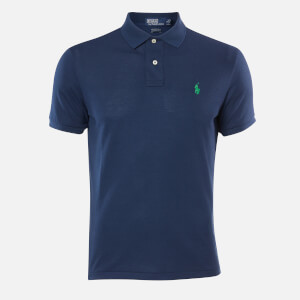 XL, Charcol Polo Ralph Lauren Men Medium Fit Interlock Polo Shirt
