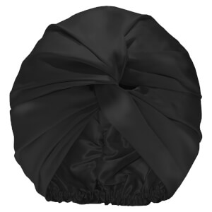 Slip Pure Silk Turban - Black