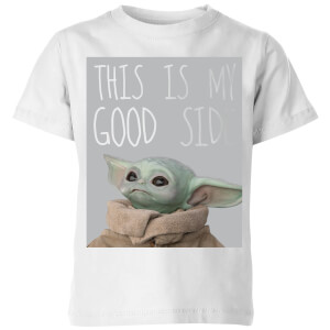 The Mandalorian This Is My Good Side Kids' T-Shirt - White