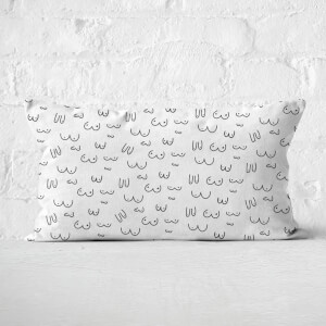 Boob Print Rectangular Cushion