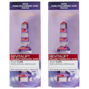 L'Oréal Paris Revitalift Filler Replumping Hyaluronic Ampoules Duo Pack - Exclusive