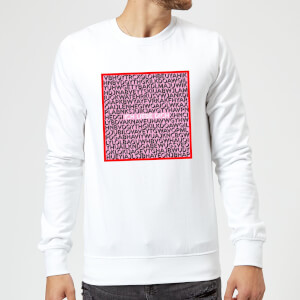 Ich Liebe Dich Word Search Pullover - Weiss