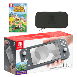 Nintendo Switch Lite (Grey) Animal Crossing: New Horizons Pack