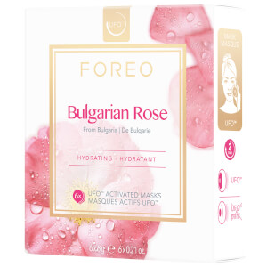 FOREO UFO Bulgarian Rose Moisture-Boosting Face Mask (6 Pack)