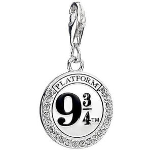 Harry Potter Sterling Silver Platform 9 3/4 Necklace Embellished with Swarovski Crystals