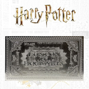 Harry Potter Silver Plated Limited Edition Hogwarts Ticket Limited Edition Replica