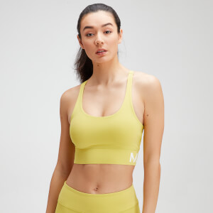 yellow sports crop top