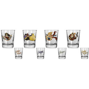DC Comics DC Universe Shot Glasses Set of 4 Bombshell