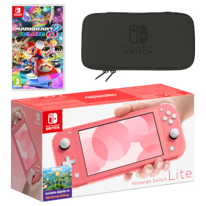 Nintendo Switch Lite (Coral) Mario Kart 8 Deluxe Pack