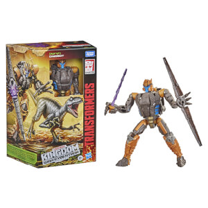 Hasbro Transformers Generations War for Cybertron: Kingdom Voyager WFC-K18 Dinobot Action Figure