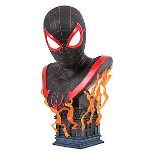 Diamond Select Marvel Legends In 3D Spider-Man Miles Morales 1/2 Scale Bust