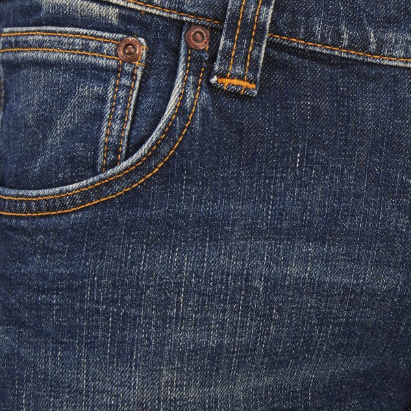 Nudie Jeans Men's Thin Finn Slim Tapered Jeans - Dusk Indigo - Free UK ...