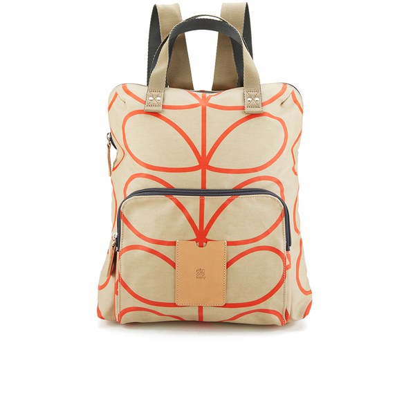 Etc by Orla Kiely Women's Giant Linear Stem Backpack Stone