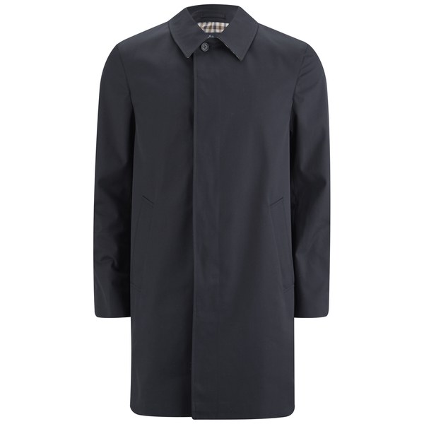 Aquascutum Men's Broadgate Single Breasted Trench Coat - Navy Clothing ...