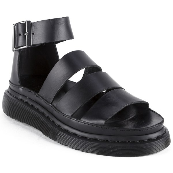Dr. Martens Women's Shore Clarissa Chunky Strap Leather Sandals - Black ...