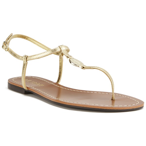 ralph lauren gold sandals