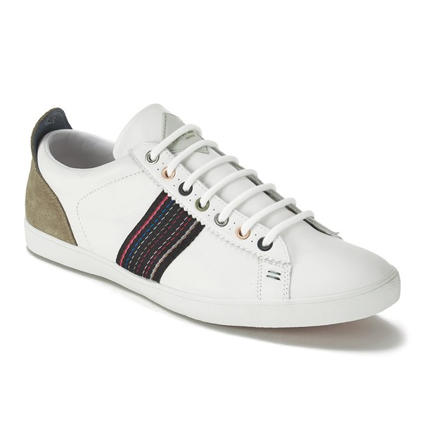 Paul Smith Shoes Men's Osmo Leather Trainers - White ...