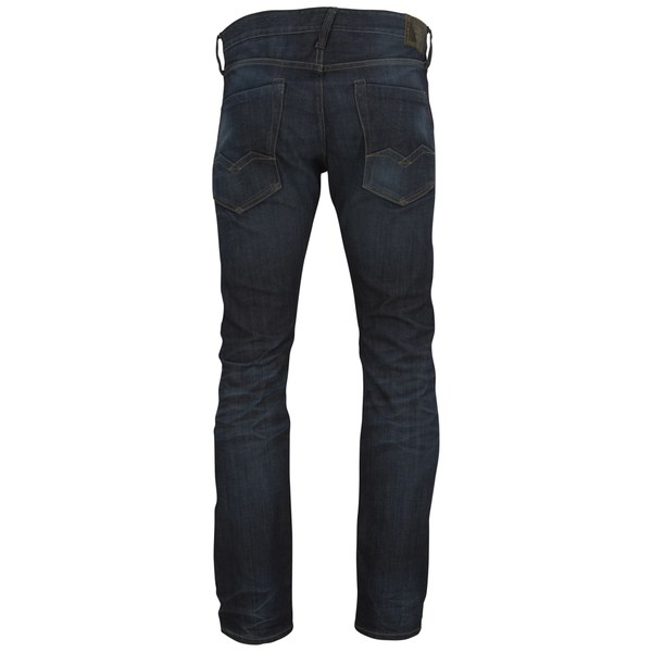 REPLAY Men's Waitom Resin Coated Stretch Denim Regular Slim Jeans