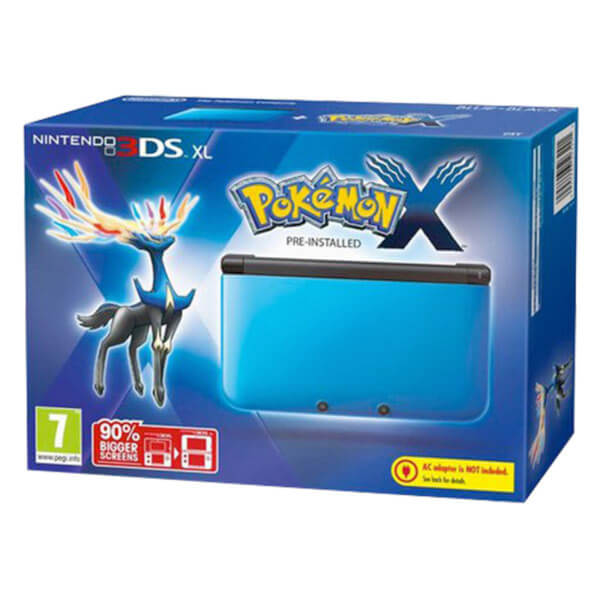 Nintendo 3DS XL Blue/Black + Pokemon X Nintendo Official UK Store