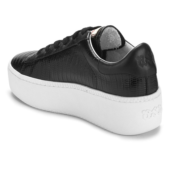 flat black trainers